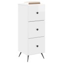 vidaXL Skuffeskap Høgglans hvit 33 x 34,5 x 90 cm Konstruert tre