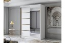 Lungos Garderobe med Speil 120x200 cm - Hvit
