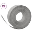 vidaXL Hagekanter 2 stk grå 10 m 15 cm polyetylen