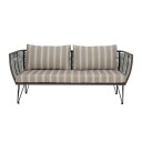 Bloomingville Mundo Loungesofa m. puter, Grønt metalll