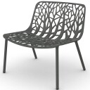 Fast Forest loungelenestol Metallic Grey