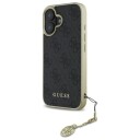Guess 4G Charms Collection Mobildeksel til iPhone 16 Plus - Svart