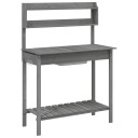  Pottebord med skap 147,5x44x139,5 cm heltre gran