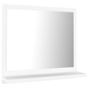 vidaXL Baderomsspeil hvit 40x10,5x37 cm sponplate