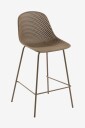 Kave Home   Barstol Quinby sittehøyde 65 cm 4 pk   Brun