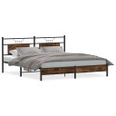  Sengeramme uten madrass røkt eik 160x200 cm konstruert tre 4106893