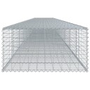 Gabionkurv med deksel 1100x100x50 cm galvanisert jern