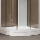 1904 Otra Dusjkabinett Hvit / 90x90cm Frostet Glass