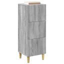 vidaXL Skuffeskap Grå sonoma 33 x 34,5 x 90 cm Konstruert tre
