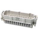 Multisocket Innsats B Hann 24P 16A 500V med skruklemme