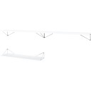 Maze Pythagoras Hyllesett 3 Hyller Hvit / Chrome