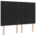  LED Hodegavl Svart 80 cm Fløyel