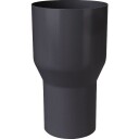 Plastmo overgang Ø90x75mm, grafitt Grå