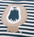 Freds World T skjorte   Dyr Stripe   Midnight   Freds World   74   T skjorte Blå Hvit