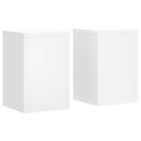  Plantestativer 2 stk hvit 20x20x30 cm konstruert tre