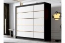 Dianna Garderobe 200x215 cm - Hvit/Svart
