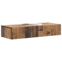 vidaXL Vegghengt Sidebord Gammelt tre 87,5 x 34,5 x 17 cm