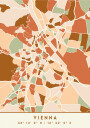 Black Maps Earth Tones 92 Plakat Plakat / 30x40cm