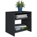 vidaXL Nattbord svart 40x30x40 cm sponplate