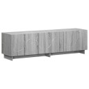 vidaXL TV benk 140 x 34,5 x 40 cm Grå Sonoma Konstruert tre
