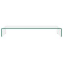 vidaXL TV-benk glass klar 90x30x13 cm
