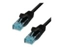 ProXtend - Koblingskabel - RJ-45 (hann) til RJ-45 (hann) - 75 cm - 6 mm - UTP - CAT 6a - IEEE 802.3at - halogenfri, formstøpt, uten hindringer, flertrådet - svart