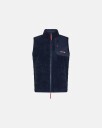 Dovre Women Vest 'teddy fleece' Polyester og Ull Navy
