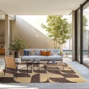 Ryetepper   Siberia Natural Cotton Shaggy beige/brun Størrelse: 200 x 290 cm