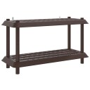 vidaXL Hyllesystem 2 nivåer 100 x 40 x 55,5 cm PP Brun