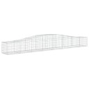 vidaXL Gabionkurver buede 3 stk 400x50x40/60 cm galvanisert jern