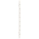 vidaXL Veggmontert sengegavl hvit 96x3x63 cm heltre furu