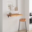  Vegghylle 40x40x3,8 cm firkantet heltre akasie naturlig kant 8721012090217