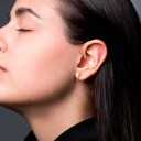 Jane Kønig Bead Twist Øredobber Single 18 kt. Gullbelagt sølv JKBTEF18-G - Dame - 925 sterling silver