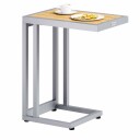 C formet sidebord – WPC værbestandig 65,5 x 50 x 40 cm