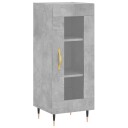 vidaXL Skjenk betonggrå 34,5x34x90 cm konstruert tre