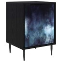 vidaXL Nattbordskap RAALTE Svart eik 36 x 33 x 51 cm Konstruert tre