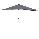  Hageparasol Antrasitt 294 x 150 x 223 cm stoff