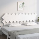 vidaXL Sengegavl hvit 196x3x80,5 cm heltre furu