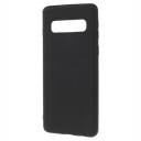 Mot Fingeravtrykk Matte Samsung Galaxy S10 TPU-deksel Svart