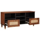  TV skap med skuff Brun 100 x 33,5 x 46 cm Massiv mango tre