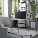 vidaXL TV-benk betonggrå 80x34x36 cm sponplate