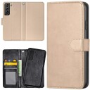 Generic Samsung Galaxy S21 Fe 5g - Lommebok Deksel Beige
