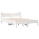  Sengeramme hvit 120x190 cm heltre furu 8721012449947