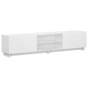 vidaXL TV benk 179.5 x 34.5 x 40 cm Hvit Konstruert tre