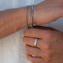 Tom Morris Wheat Chain Armbånd 18 kt. Gullforgylt Rustfritt Stål TM00016 - Herre - Gold