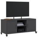  TV-benk svart 100,5x39x43,5 cm stål 8721102635458