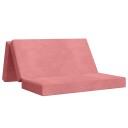 vidaXL Sammenleggbar sofabed 140 x 67 x 45 cm Rosa