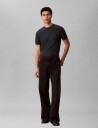 Calvin Klein Jeans Ss Slim Micro Waffle Crewnk Tee   Green   XL
