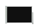 vidaXL Uttrekkbar sidemarkise 60x300 cm svart
