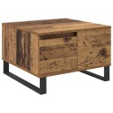  Kaffebord med skuff Gamle tre 55 x 55 x 36,5 cm Konstruert tre